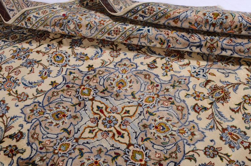 Perserteppich - Keshan 342 x 243 cm - beige