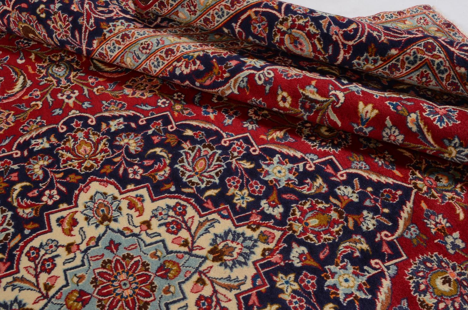 Perserteppich - Keshan 398 x 293 cm - rot