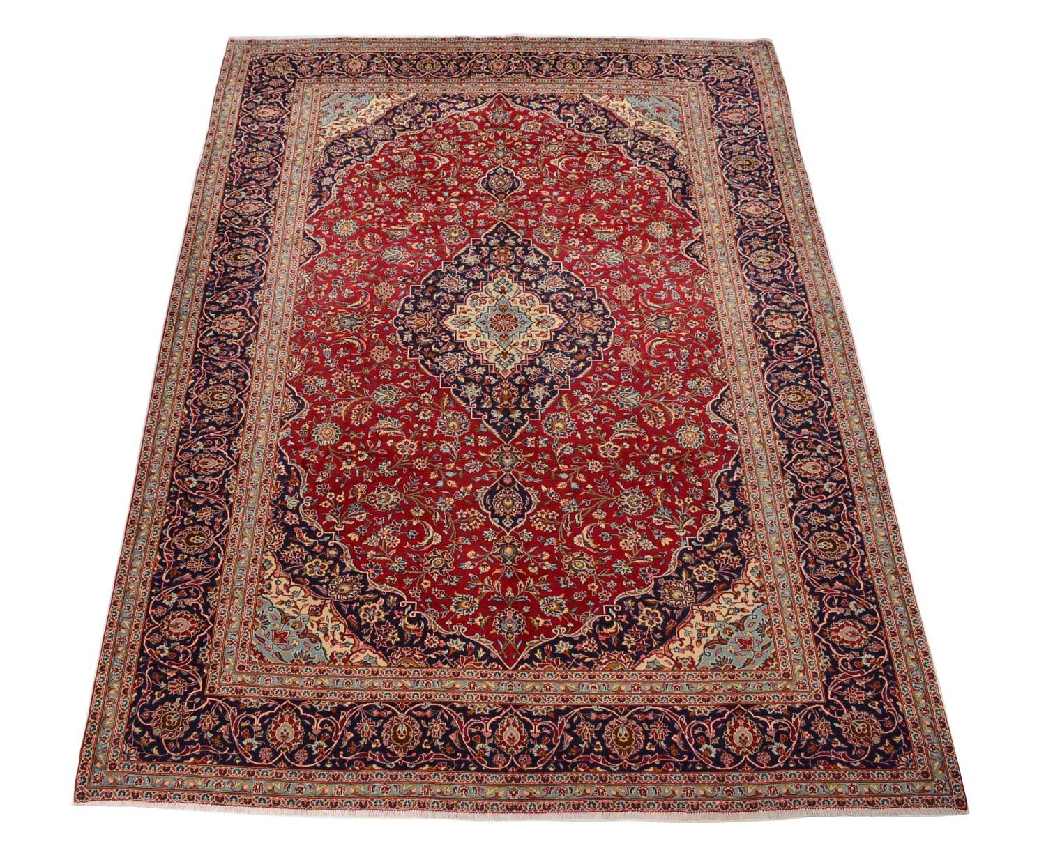 Perserteppich - Keshan 398 x 293 cm - rot