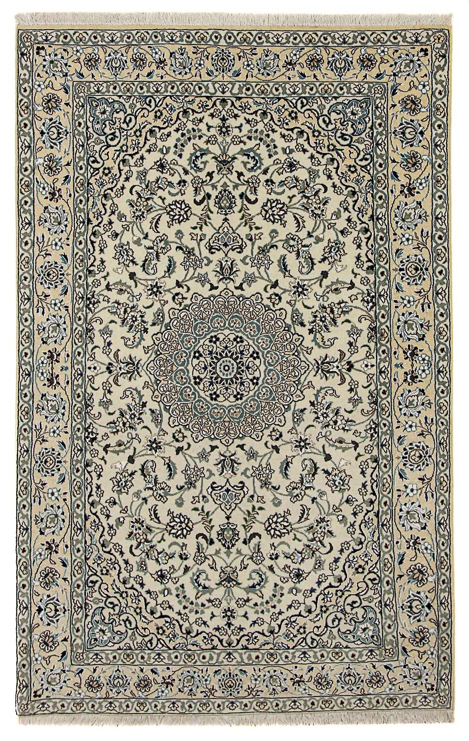 Perserteppich - Nain - Royal 246 x 154 cm Wohnzimmer Teppich