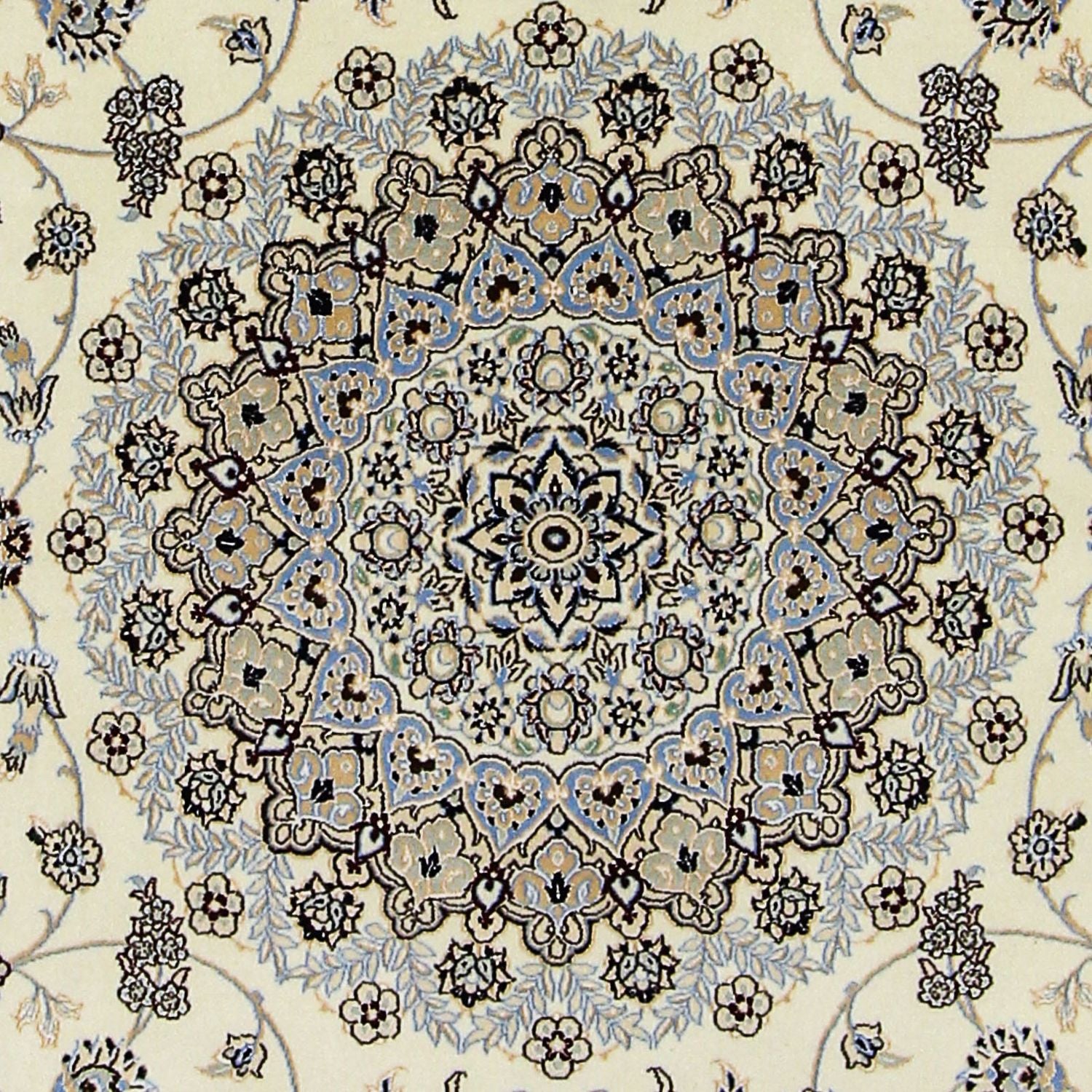 Perserteppich - Nain - Premium 205 x 205 cm Teppich Quadratisch