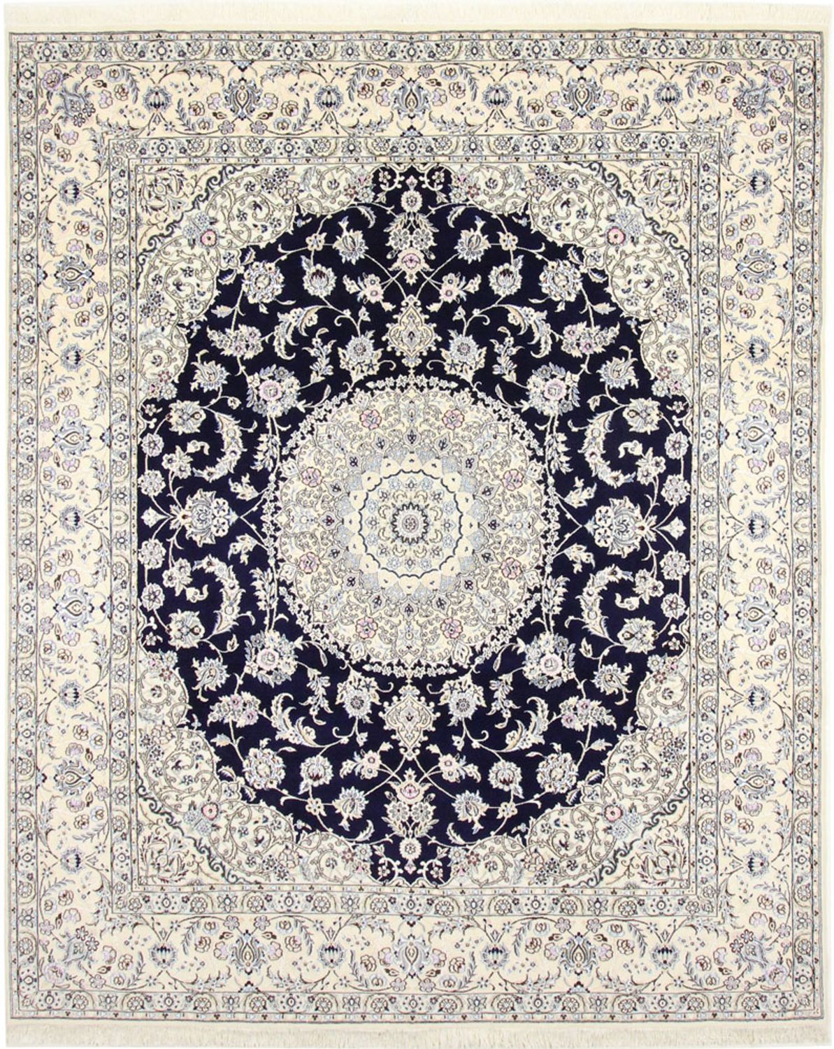 Perserteppich - Nain - Royal - 304 x 250 cm - dunkelblau