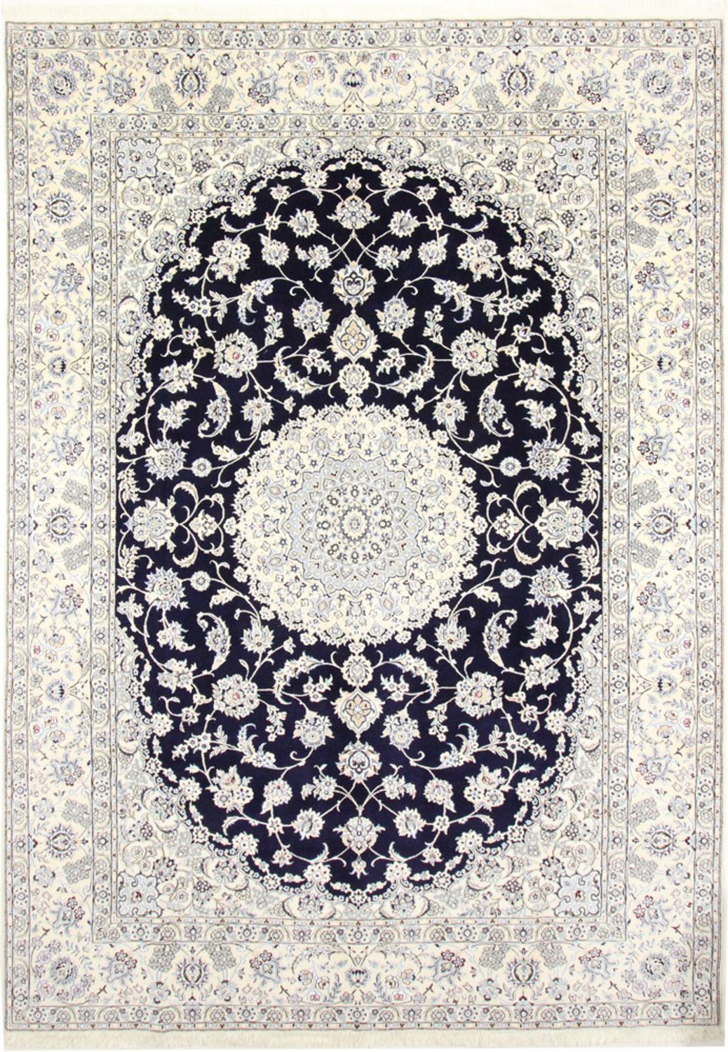 Perserteppich - Nain - Royal - 350 x 246 cm - dunkelblau