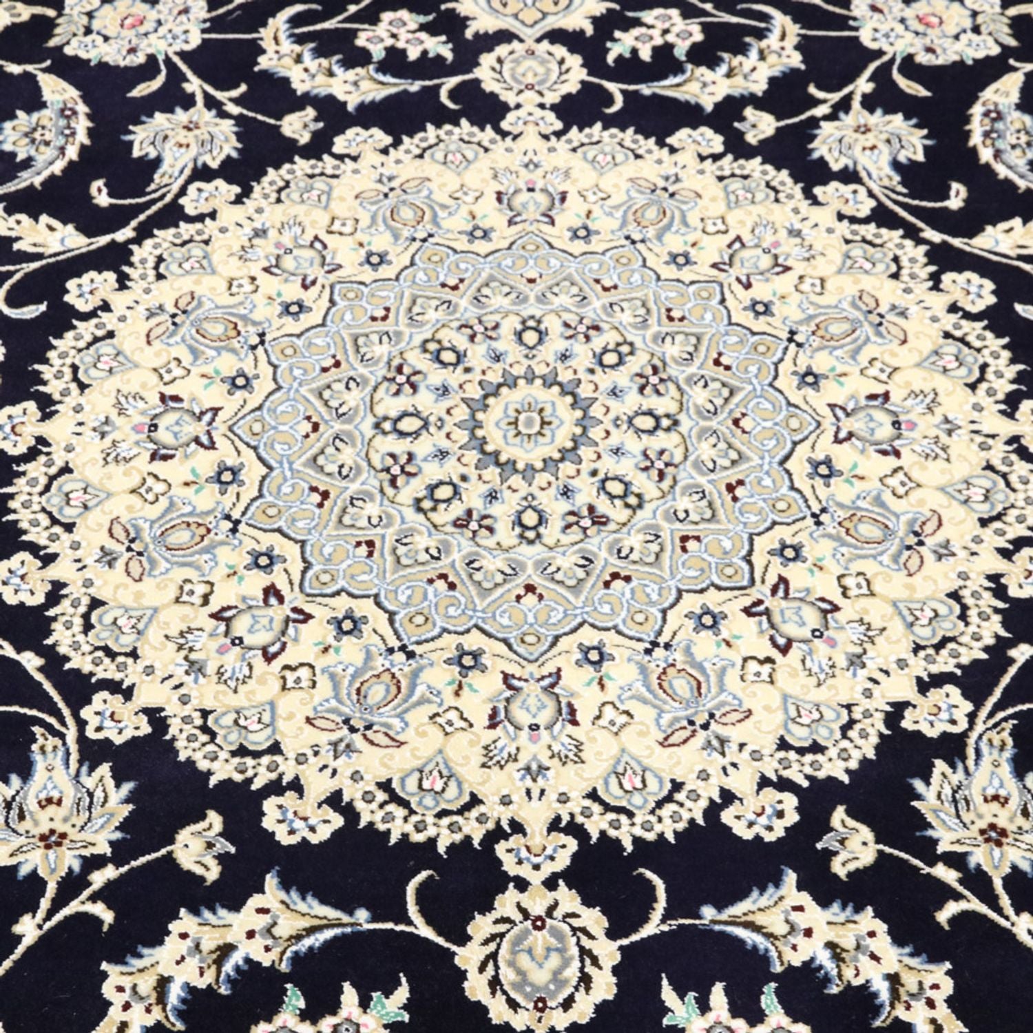 Perserteppich - Nain - Royal - 350 x 246 cm - dunkelblau