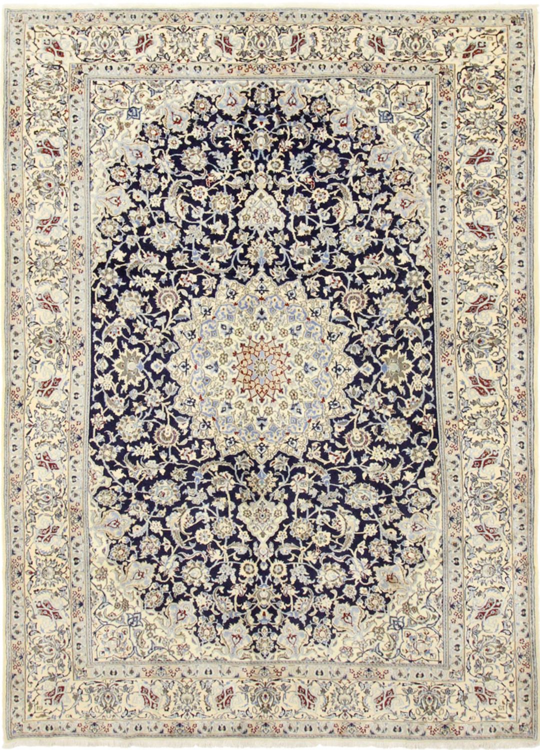 Perserteppich - Nain - Royal - 296 x 203 cm - dunkelblau