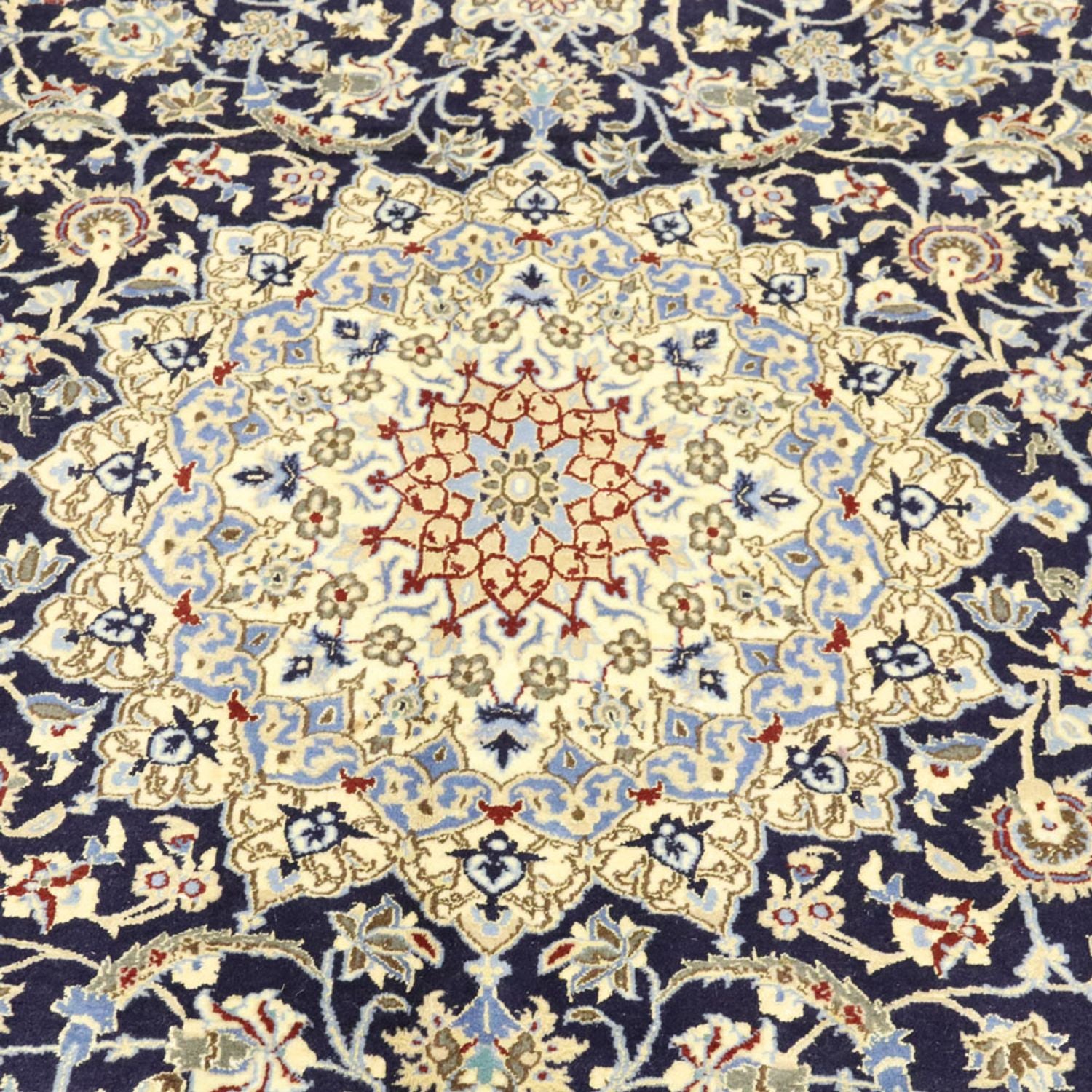 Perserteppich - Nain - Royal - 296 x 203 cm - dunkelblau