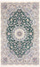 Perserteppich - Nain - Royal - 257 x 158 cm - grün