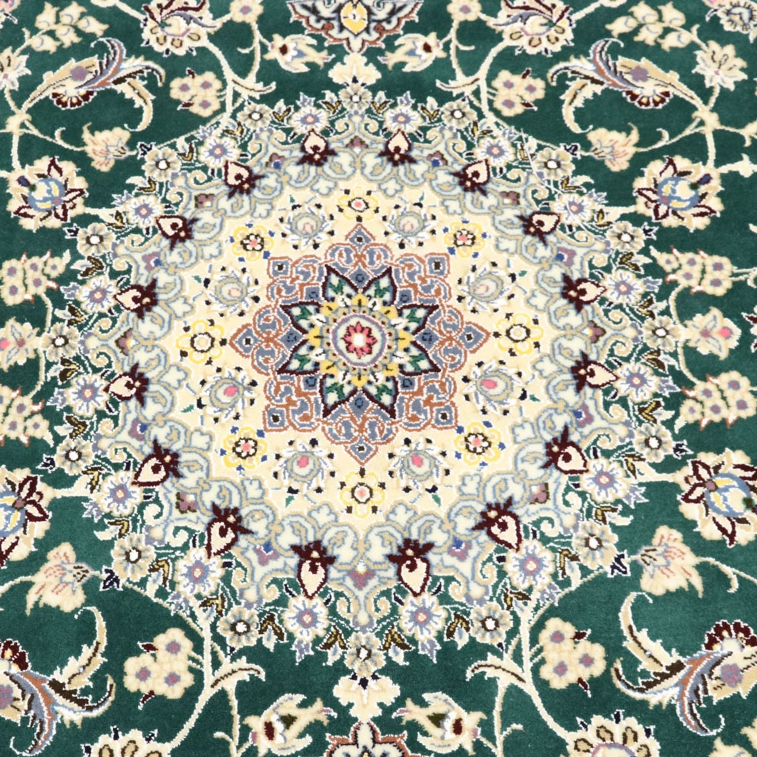 Perserteppich - Nain - Royal - 257 x 158 cm - grün