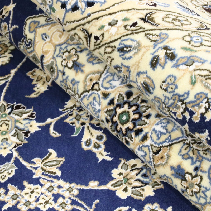 Perserteppich - Nain - Royal - 244 x 146 cm - blau