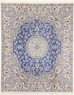 Perserteppich - Nain - Royal - 250 x 200 cm - blau