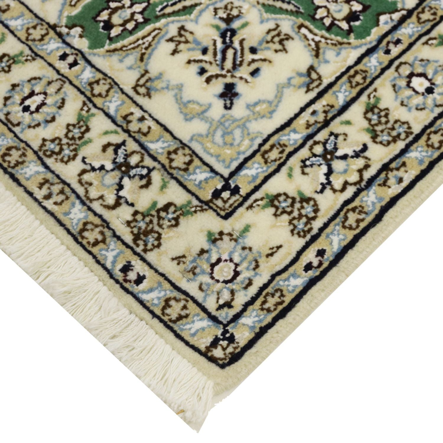 Perserteppich - Nain - Royal - 98 x 64 cm - grün