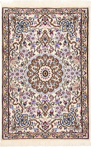 Perserteppich - Nain - Royal - 90 x 60 cm - beige