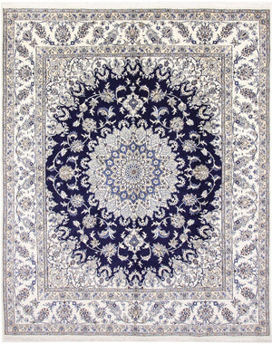Perserteppich - Nain - 297 x 240 cm - dunkelblau