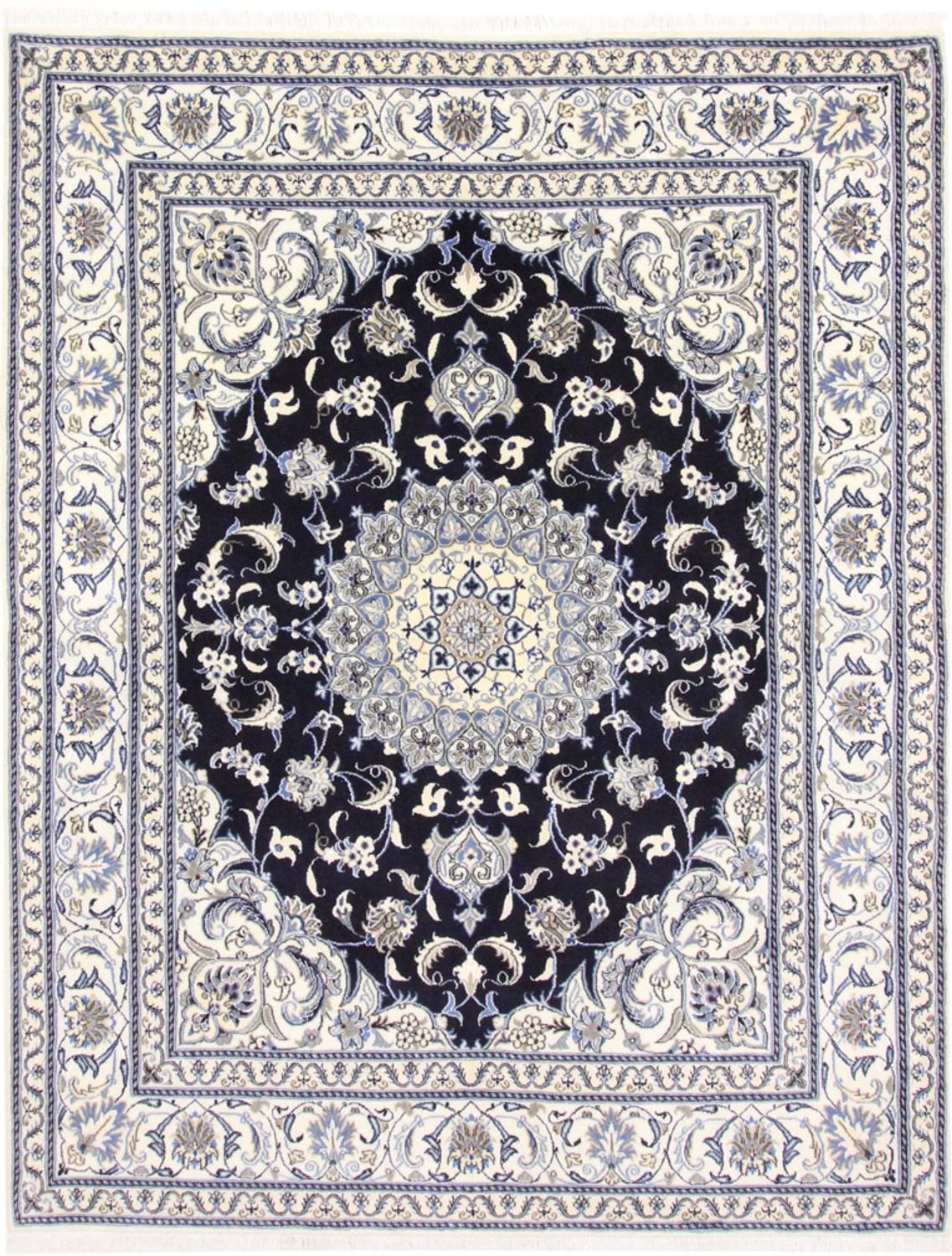 Perserteppich - Nain - 250 x 197 cm - dunkelblau