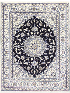 Perserteppich - Nain - 250 x 197 cm - dunkelblau