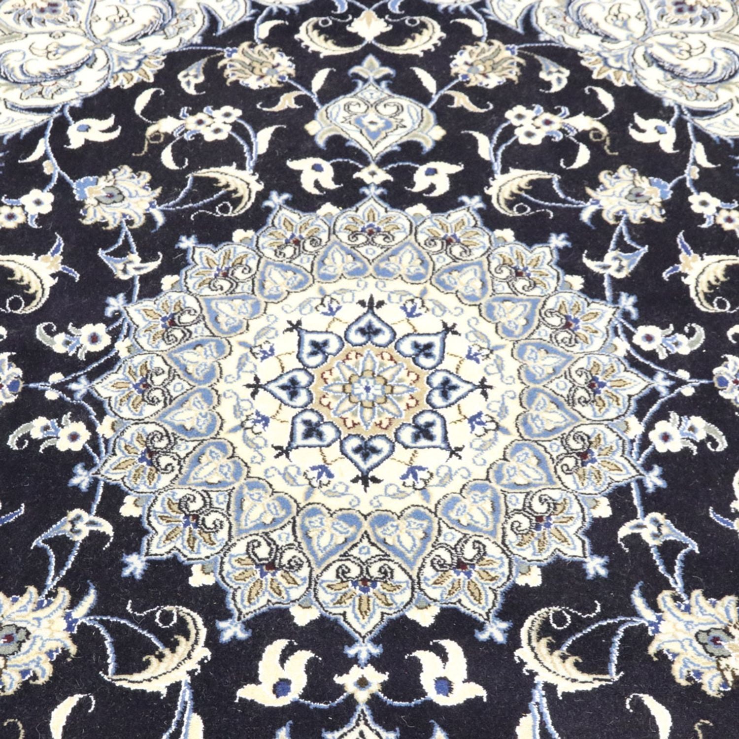 Perserteppich - Nain - 250 x 197 cm - dunkelblau