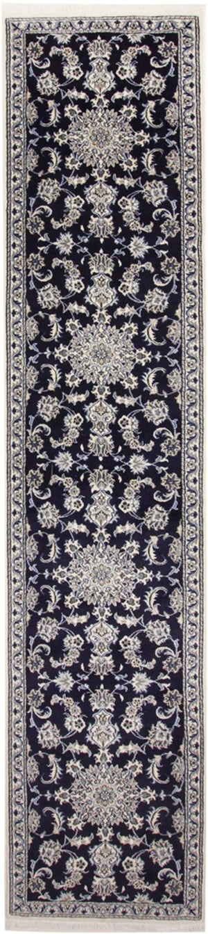 Läufer Perser - Nain - 383 x 76 cm - dunkelblau
