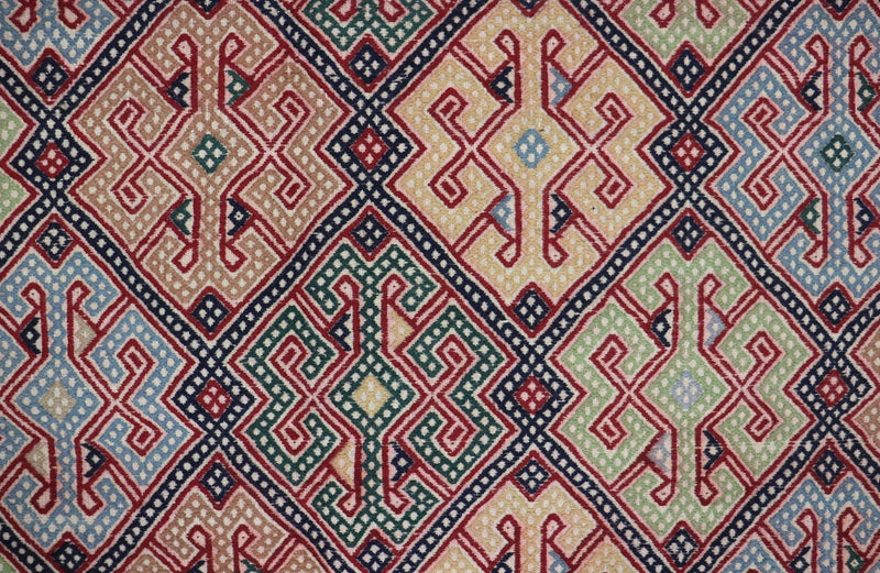 Kelim Teppich - Oriental 205 x 178 cm - blau