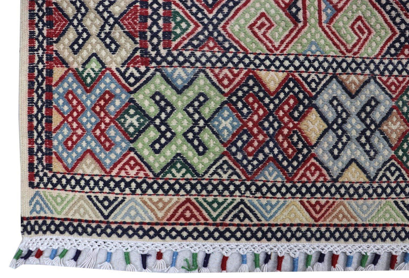 Kelim Teppich - Oriental 205 x 178 cm - blau