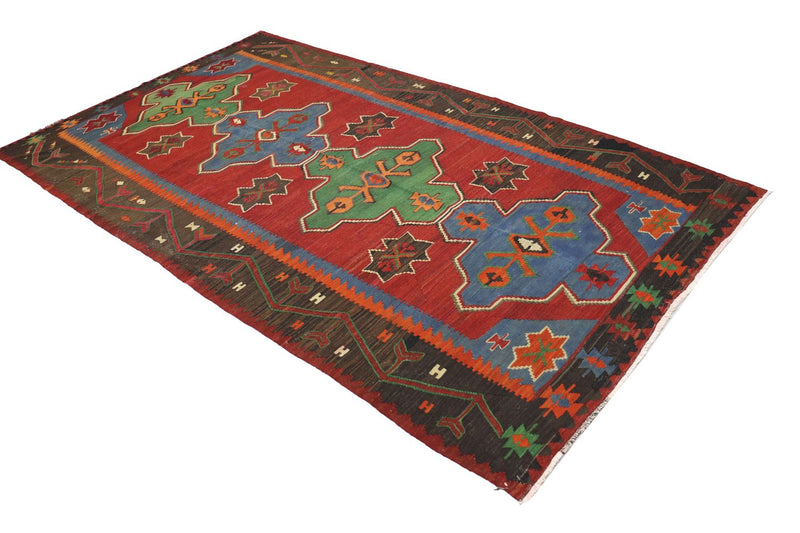 Kelim Teppich - Oriental 284 x 165 cm - rot