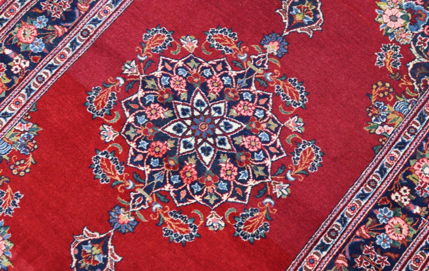 Perserteppich - Keshan 154 x 101 cm - rot