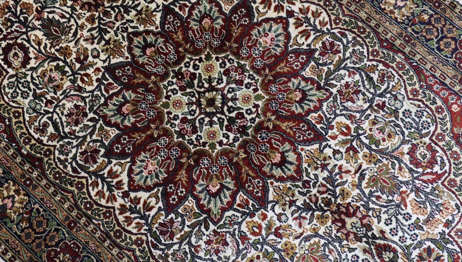 Seidenteppich - Kaschmir Seide 170 x 109 cm Teppichbrücke