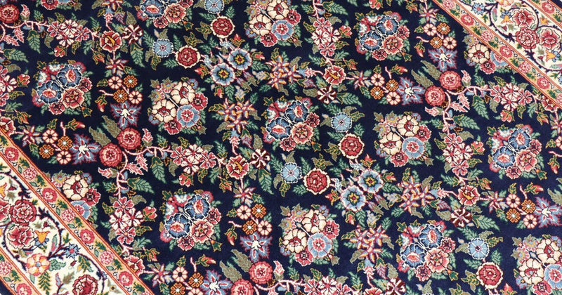 Orientteppich 215 x 123 cm - schwarz