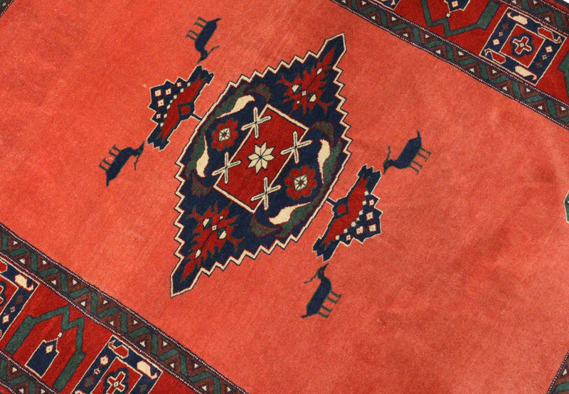 Afghan Teppich 202 x 197 cm - rot
