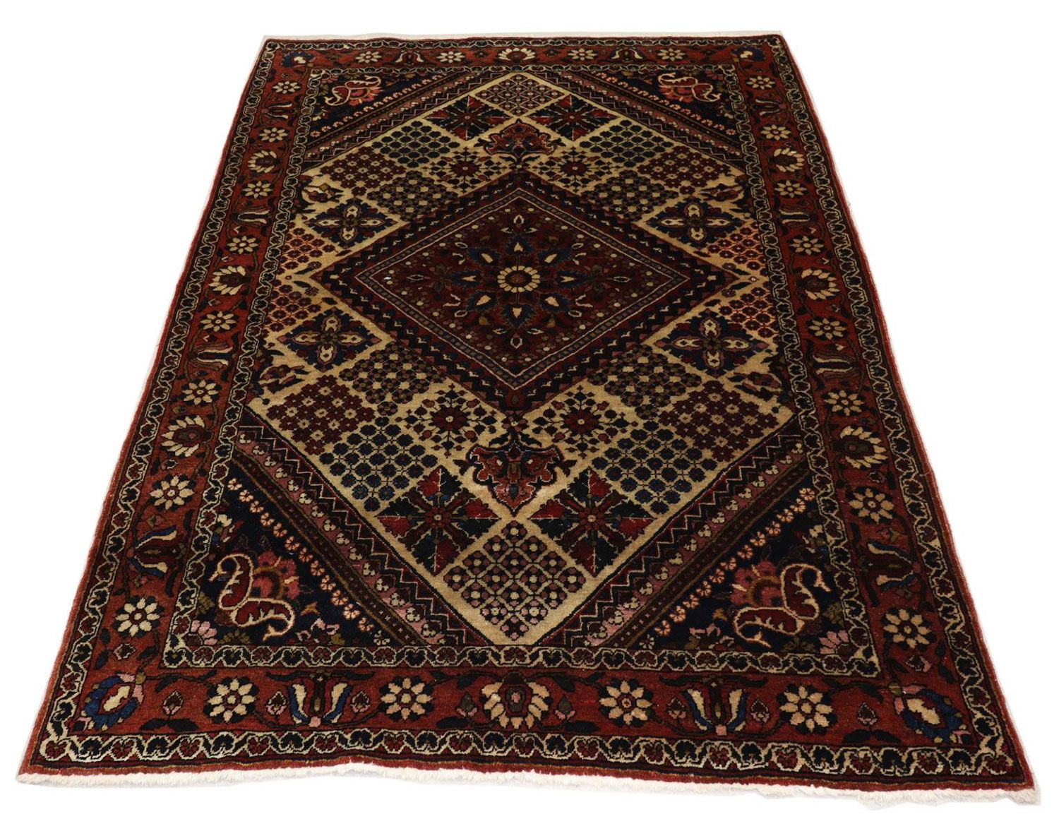 Perserteppich - Nomadic 204 x 142 cm - dunkelrot