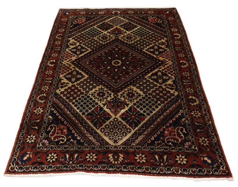 Perserteppich - Nomadic 204 x 142 cm - dunkelrot