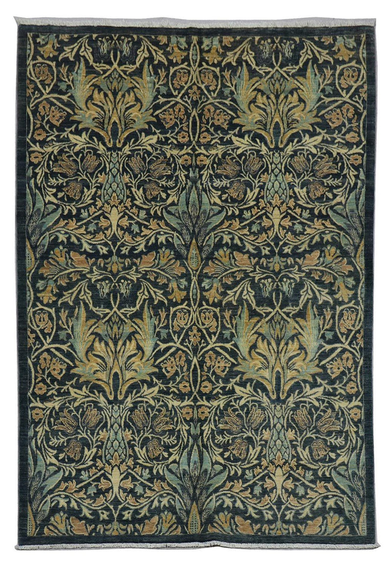 Ziegler Teppich 229 x 172 cm - petrolblau