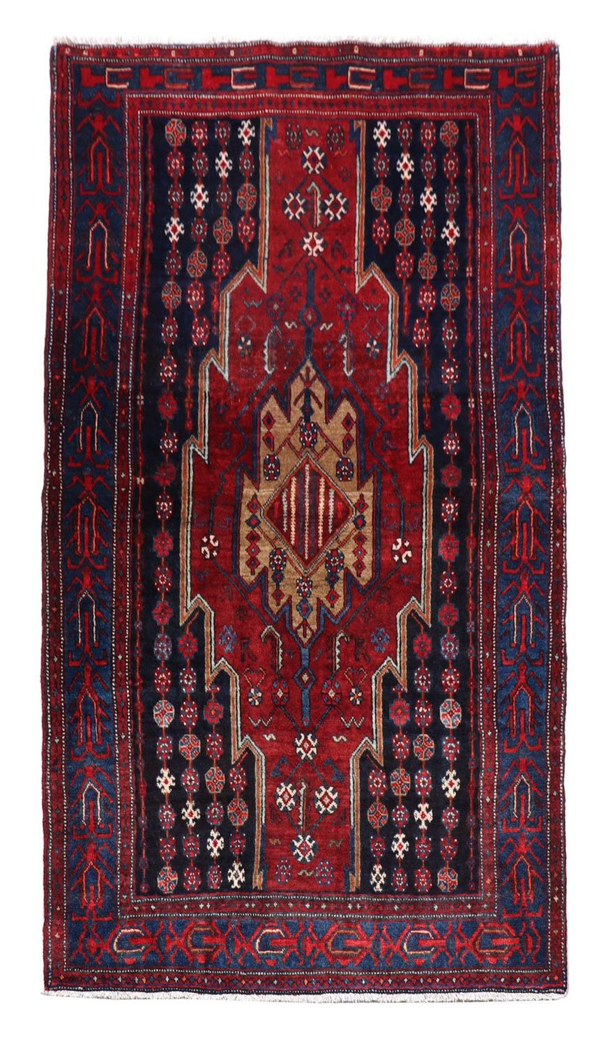 Gabbeh Teppich - Loribaft Perser 243 x 133 cm - rot