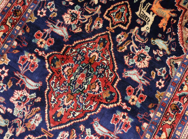 Perserteppich - Nomadic 237 x 127 cm - dunkelblau