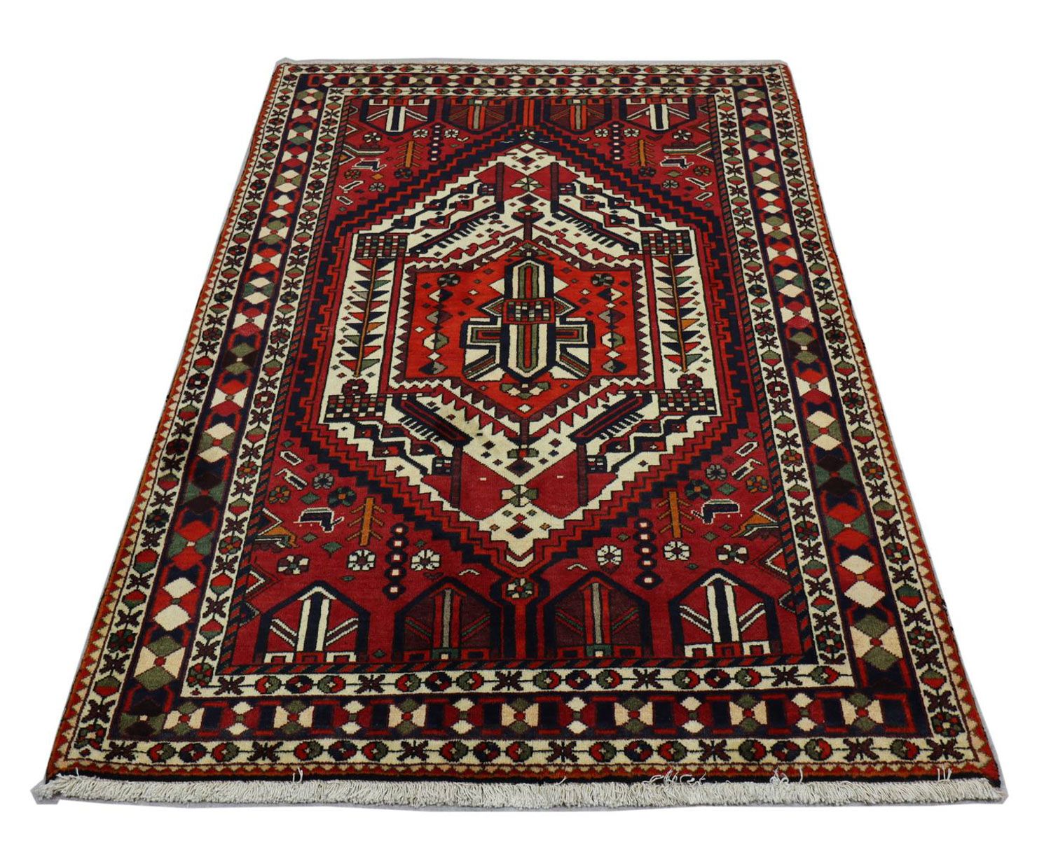 Perserteppich - Nomadic 210 x 149 cm - rot
