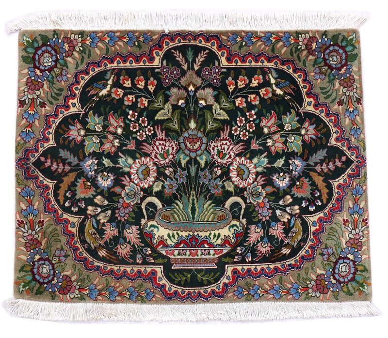 Perserteppich - Täbriz 92 x 68 cm - dunkelblau