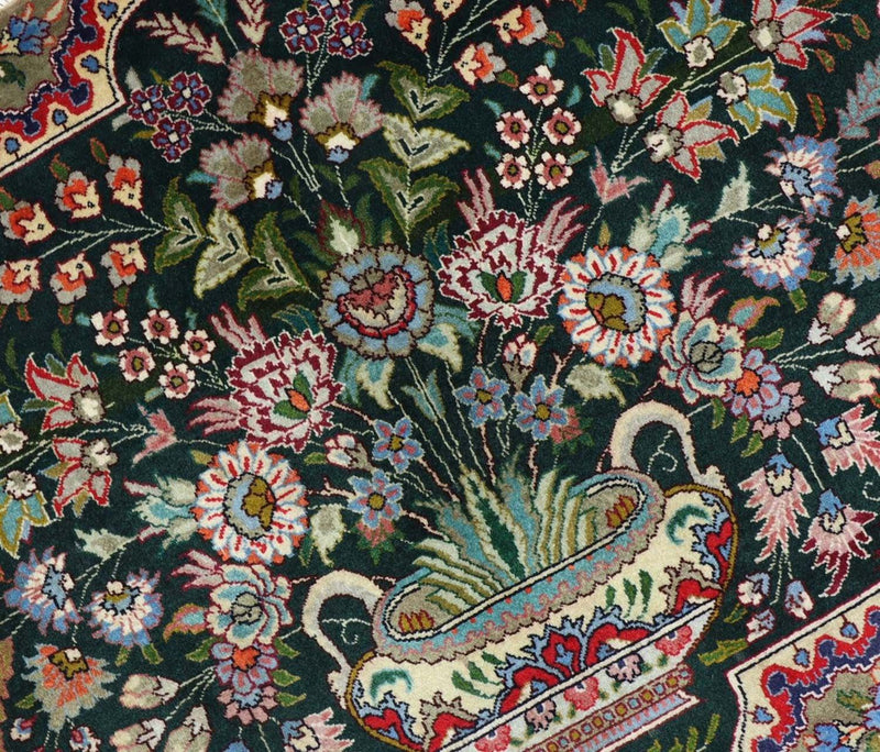 Perserteppich - Täbriz 92 x 68 cm - dunkelblau