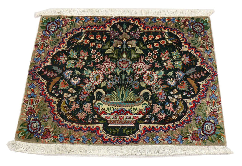 Perserteppich - Täbriz 92 x 68 cm - dunkelblau