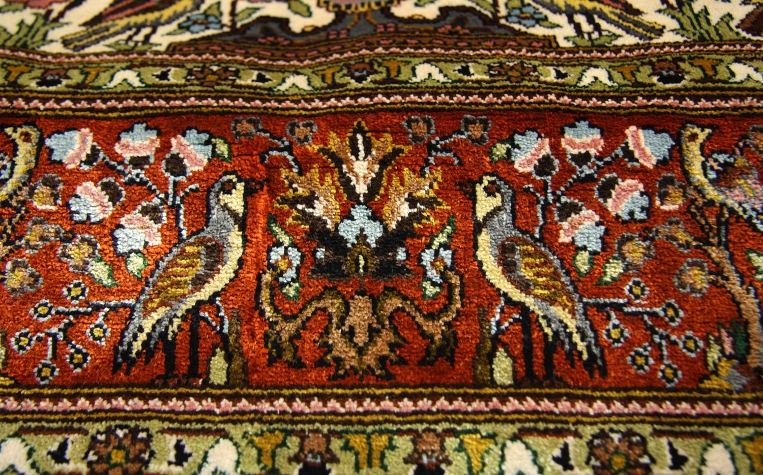 Seidenteppich - Hereke Seide - Premium 128 x 80 cm Teppichbrücke
