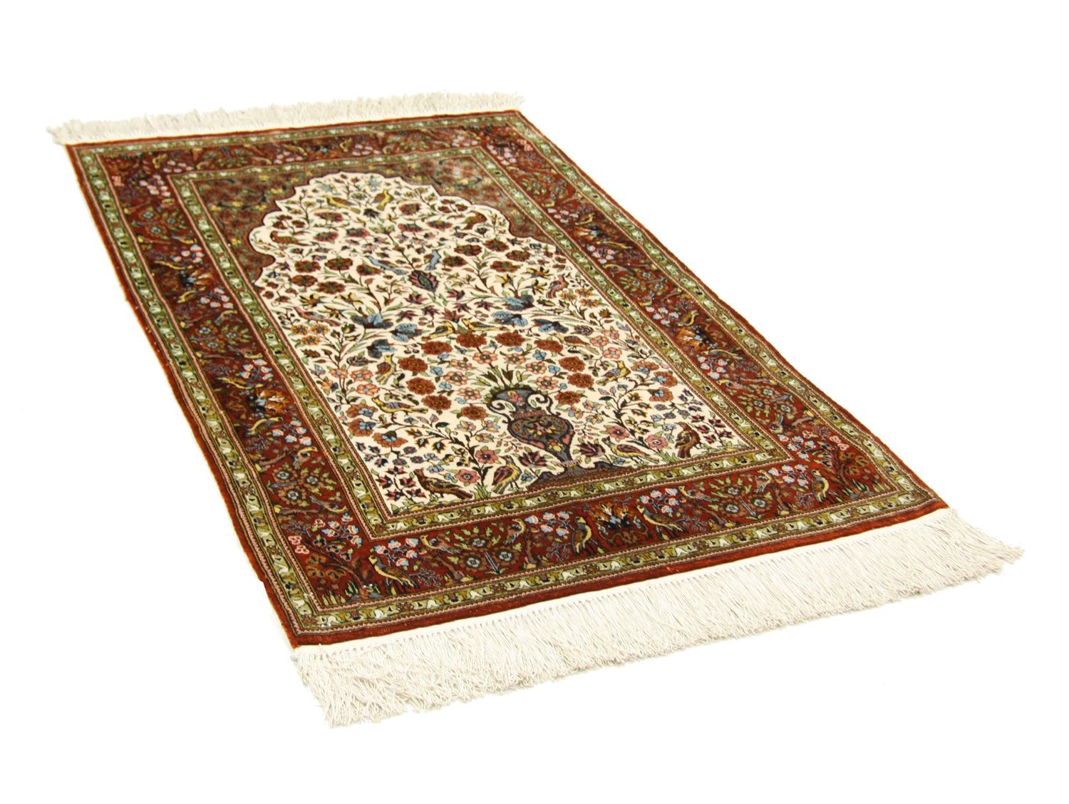 Seidenteppich - Hereke Seide - Premium 128 x 80 cm Teppichbrücke