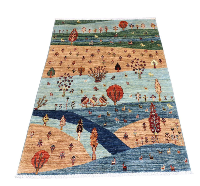 Ziegler Teppich 176 x 123 cm - mehrfarbig