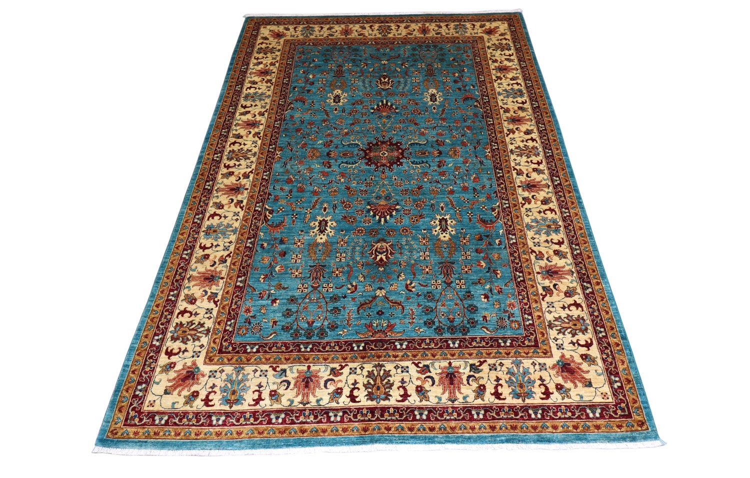 Ziegler Teppich 299 x 206 cm - seeblau