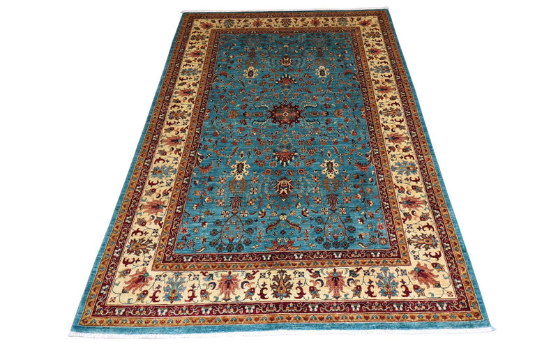 Ziegler Teppich 299 x 206 cm - seeblau