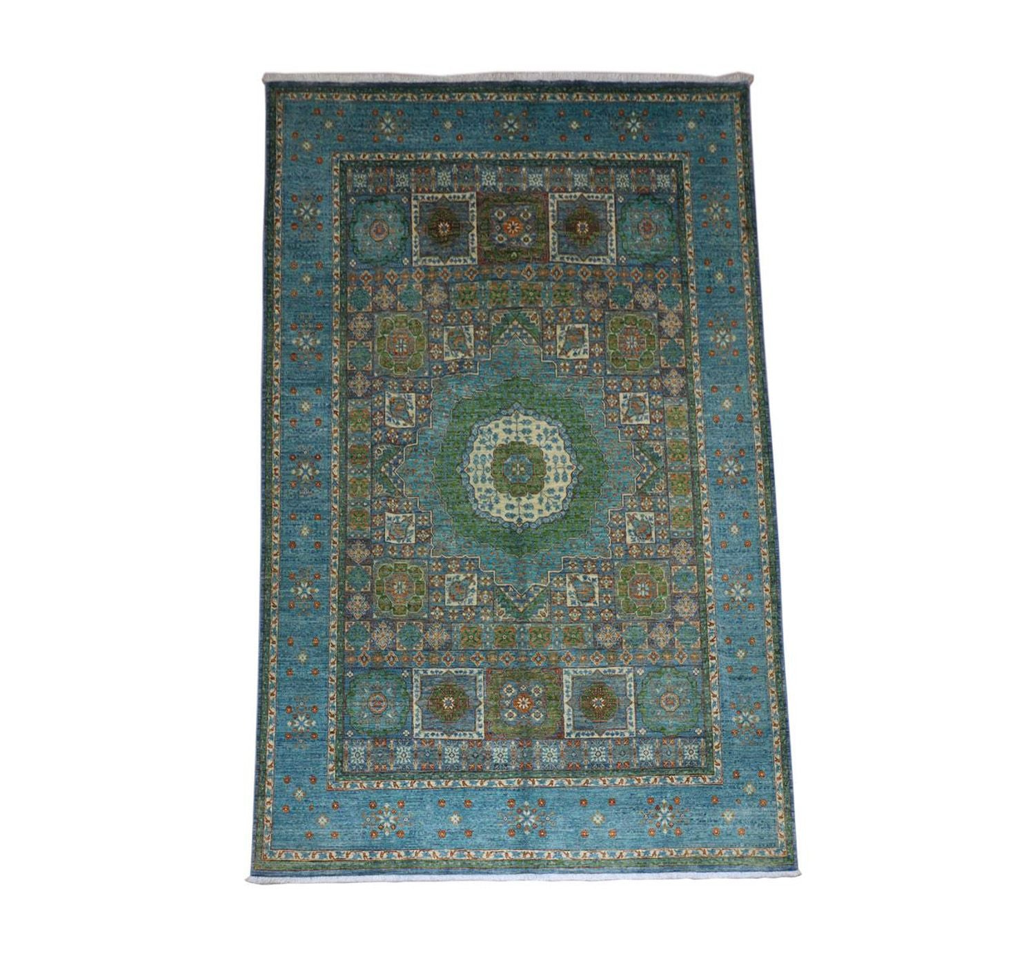 Ziegler Teppich 306 x 202 cm - seeblau