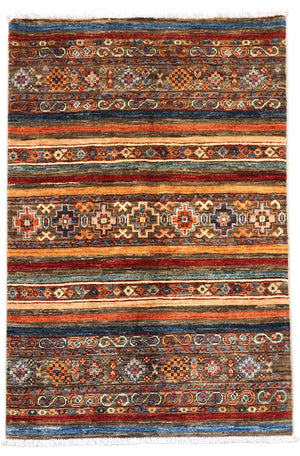 Ziegler Teppich 124 x 84 cm - mehrfarbig