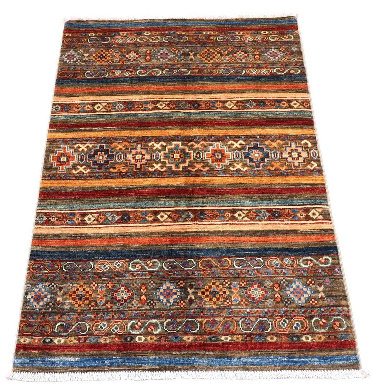 Ziegler Teppich 124 x 84 cm - mehrfarbig