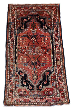 Perserteppich - Nomadic 206 x 116 cm - dunkelblau