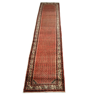 Perserteppich - Nomadic 387 x 80 cm - rot