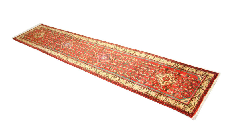Perserteppich - Nomadic 367 x 80 cm - rot
