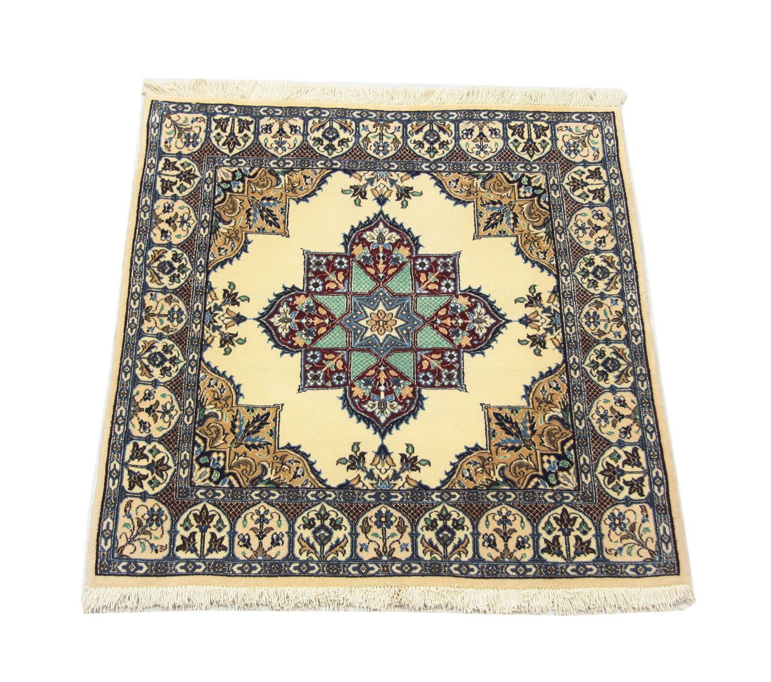 Perserteppich - Nain 105 x 97 cm Teppich Quadratisch