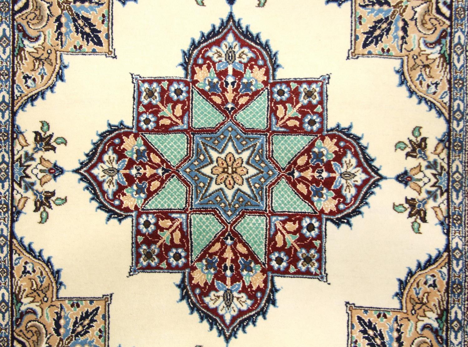 Perserteppich - Nain 105 x 97 cm Teppich Quadratisch